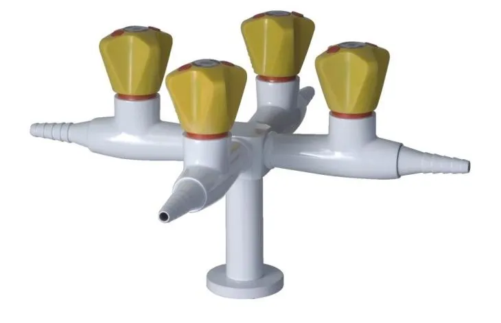 পরীক্ষাগার ডাবল আউটলেট গ্যাস ভালভ